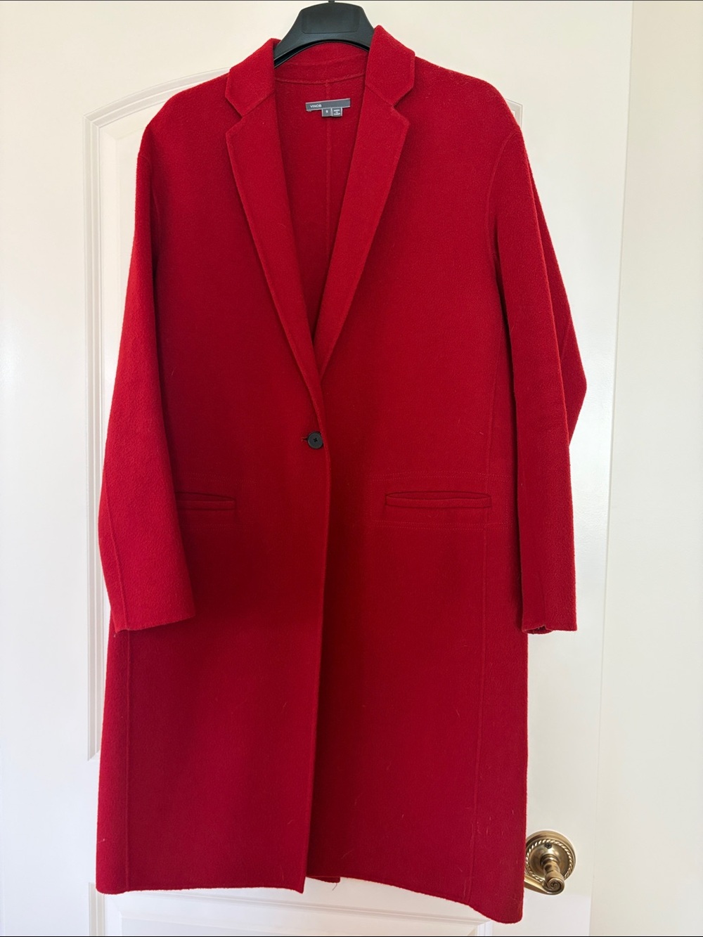 Vince Red Wool Coat